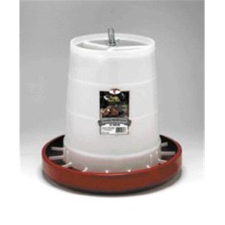 MILLER Miller Hanging Poultry Feeder White Red 22 Pound - PHF22 464286